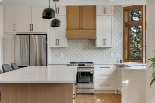 42 Douglas Woods Way Se, Calgary, AB - Indoor Photo Showing Kitchen With Stainless Steel Kitchen With Upgraded Kitchen