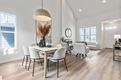 48 Drake Landing Square, Okotoks, AB - Indoor Photo Showing Dining Room