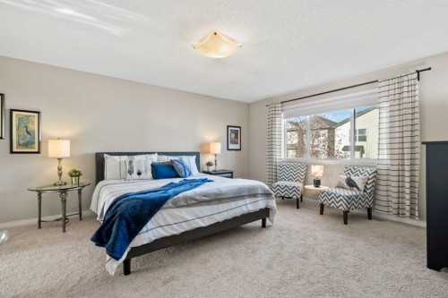159 Panatella View Nw, Calgary, AB - Indoor Photo Showing Bedroom