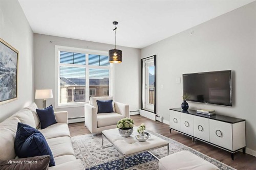 2407-3727 Sage Hill Drive Nw, Calgary, AB - Indoor Photo Showing Living Room