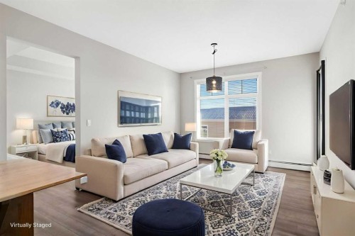 2407-3727 Sage Hill Drive Nw, Calgary, AB - Indoor Photo Showing Living Room