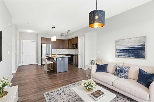 2407-3727 Sage Hill Drive Nw, Calgary, AB - Indoor Photo Showing Living Room