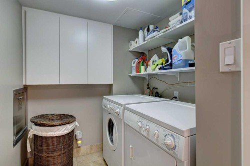 1102D-500 Eau Claire Avenue Sw, Calgary, AB - Indoor Photo Showing Laundry Room