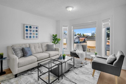 57 Martinview Crescent Ne, Calgary, AB - Indoor Photo Showing Living Room