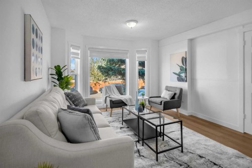 57 Martinview Crescent Ne, Calgary, AB - Indoor Photo Showing Living Room