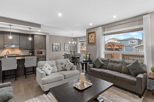 134 Cornerstone Circle Ne, Calgary, AB - Indoor Photo Showing Living Room