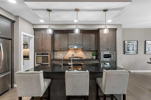 134 Cornerstone Circle Ne, Calgary, AB - Indoor Photo Showing Kitchen With Stainless Steel Kitchen With Upgraded Kitchen