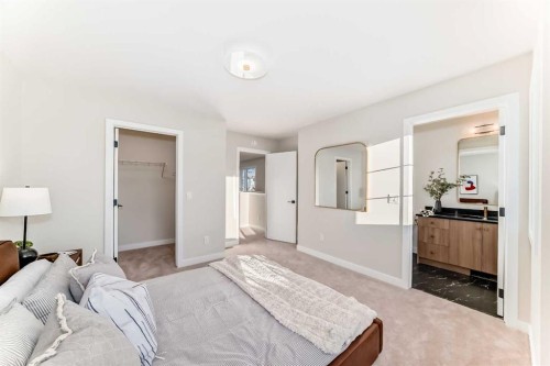 409 Clydesdale Avenue, Cochrane, AB - Indoor Photo Showing Bedroom