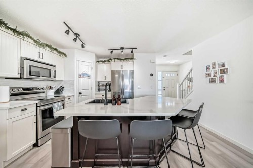 14 Autumn Crescent Se, Calgary, AB - Indoor Photo Showing Kitchen With Stainless Steel Kitchen With Upgraded Kitchen