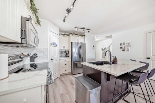 14 Autumn Crescent Se, Calgary, AB - Indoor Photo Showing Kitchen With Stainless Steel Kitchen With Upgraded Kitchen