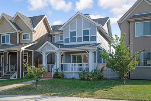 195 Marquis Common Se, Calgary, AB - Outdoor With Deck Patio Veranda With Facade
