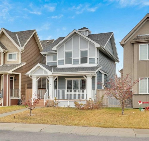 195 Marquis Common Se, Calgary, AB - Outdoor With Deck Patio Veranda With Facade