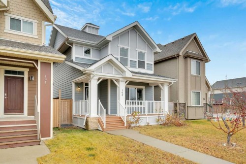 195 Marquis Common Se, Calgary, AB - Outdoor With Deck Patio Veranda With Facade