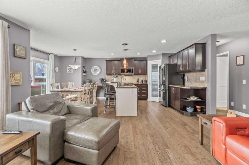 715 Copperpond Circle Se, Calgary, AB - Indoor Photo Showing Living Room