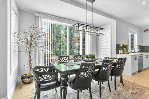 151 Aspen Vista Way Sw, Calgary, AB - Indoor Photo Showing Dining Room