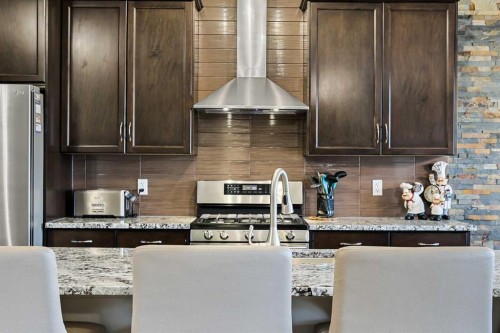 20 Walden View Se, Calgary, AB - Indoor Photo Showing Kitchen With Stainless Steel Kitchen With Upgraded Kitchen