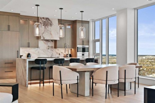 4104-530 3Rd Street Se, Calgary, AB - Indoor Photo Showing Dining Room