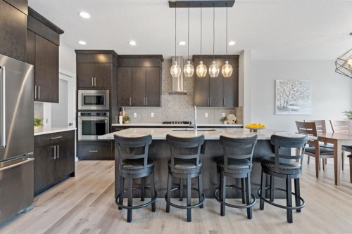 39 Cranbrook Green Se, Calgary, AB - Indoor Photo Showing Kitchen With Upgraded Kitchen