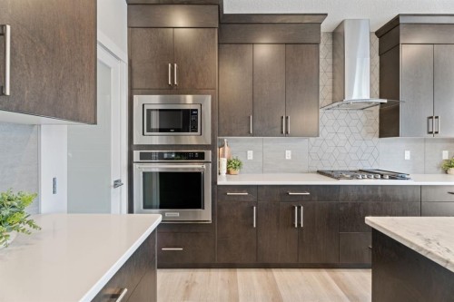 39 Cranbrook Green Se, Calgary, AB - Indoor Photo Showing Kitchen With Upgraded Kitchen
