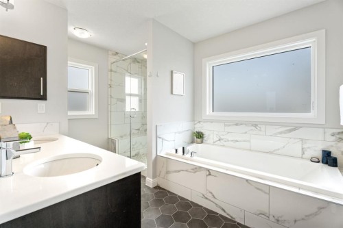 39 Cranbrook Green Se, Calgary, AB - Indoor Photo Showing Bathroom