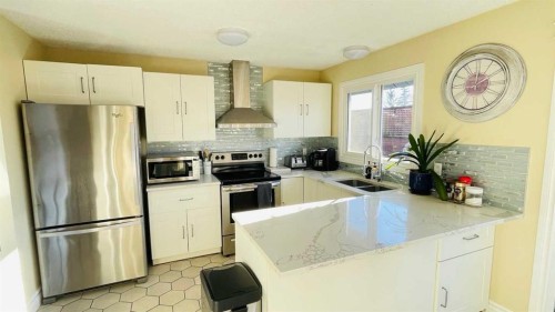 20 Bermuda Road Nw, Calgary, AB - Indoor Photo Showing Kitchen With Double Sink