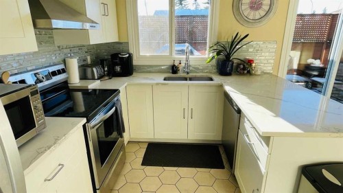 20 Bermuda Road Nw, Calgary, AB - Indoor Photo Showing Kitchen With Double Sink