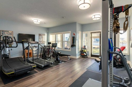 308 Rainbow Falls Way, Chestermere, AB - Indoor Photo Showing Gym Room