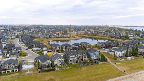 308 Rainbow Falls Way, Chestermere, AB - Outdoor With Body Of Water With View