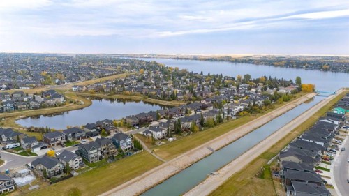 308 Rainbow Falls Way, Chestermere, AB - Outdoor With Body Of Water With View