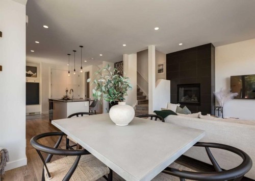 4905 16 Street Sw, Calgary, AB - Indoor With Fireplace