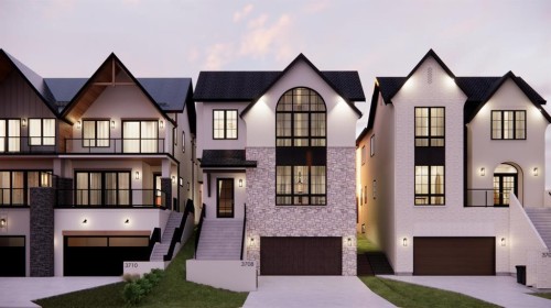 3708 8 Avenue Nw, Calgary, AB - Outdoor With Facade