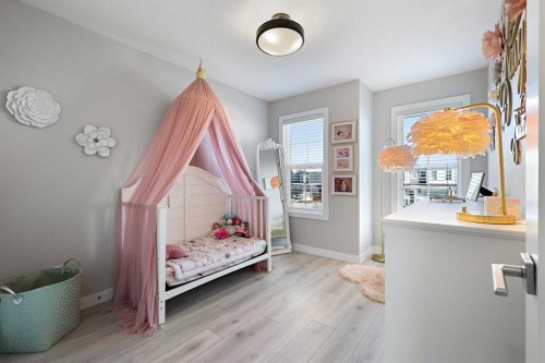 1249 Carrington Boulevard Nw, Calgary, AB - Indoor Photo Showing Bedroom