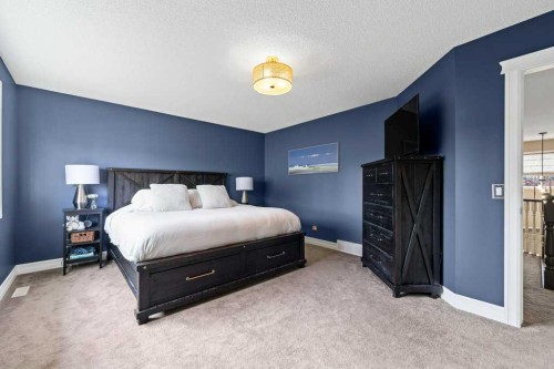 178 Cranwell Close Se, Calgary, AB - Indoor Photo Showing Bedroom