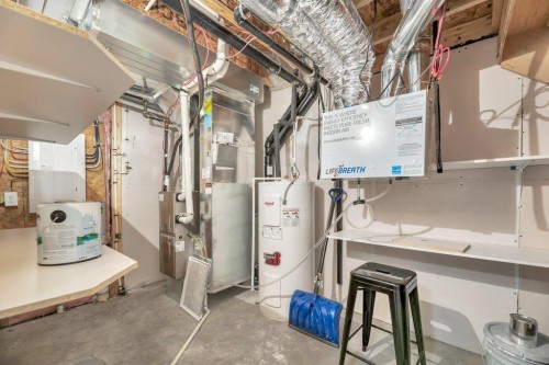 514 Redstone Crescent Ne, Calgary, AB - Indoor Photo Showing Basement