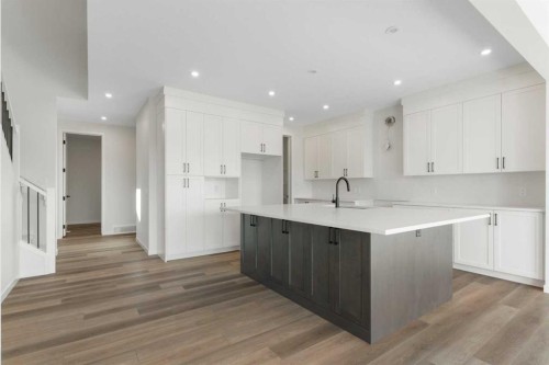 266 West Grove Lane Sw, Calgary, AB - Indoor Photo Showing Kitchen With Upgraded Kitchen