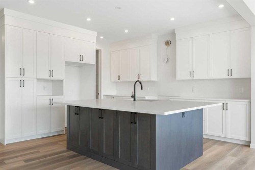 266 West Grove Lane Sw, Calgary, AB - Indoor Photo Showing Kitchen With Upgraded Kitchen