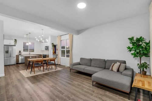 28 Redstone Boulevard Ne, Calgary, AB - Indoor Photo Showing Living Room