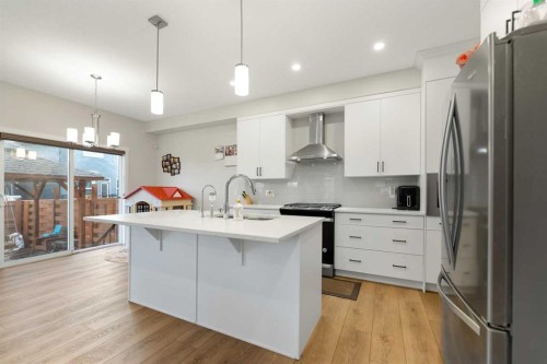 7 Homestead Circle Ne, Calgary, AB - Indoor Photo Showing Kitchen With Upgraded Kitchen