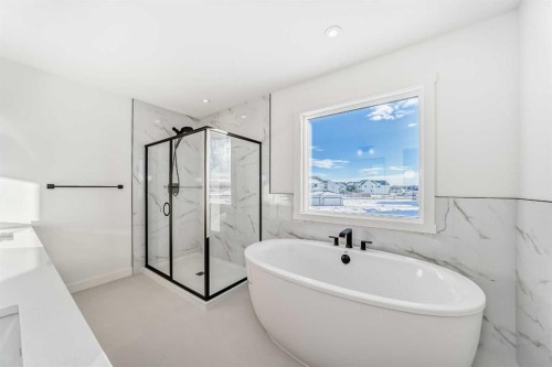 191 Perch Bend, Rural Rocky View County, AB - Indoor Photo Showing Bathroom