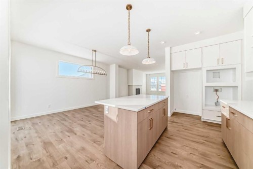 191 Perch Bend, Rural Rocky View County, AB - Indoor Photo Showing Kitchen