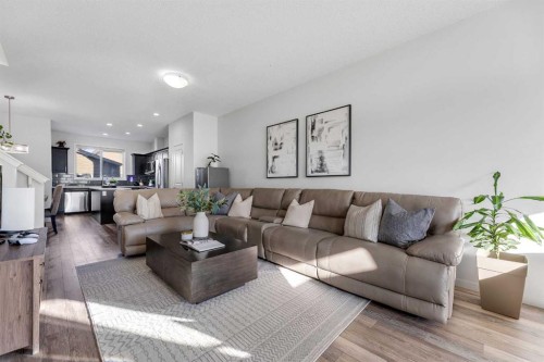 258 Cornerstone Avenue Ne, Calgary, AB - Indoor Photo Showing Living Room