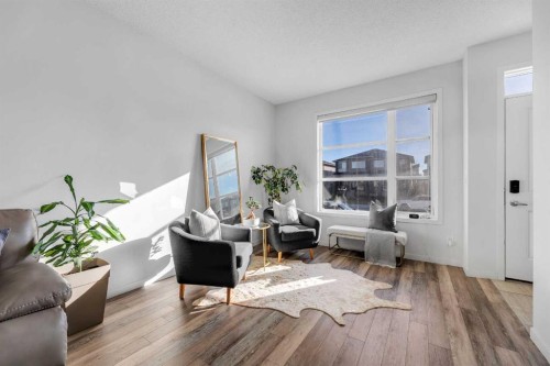 258 Cornerstone Avenue Ne, Calgary, AB - Indoor Photo Showing Living Room