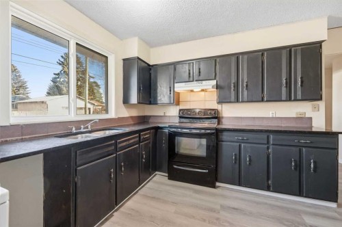 1643 Marlyn Way Ne, Calgary, AB - Indoor Photo Showing Kitchen With Double Sink