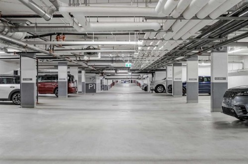 309-2231 Mahogany Boulevard Se, Calgary, AB - Indoor Photo Showing Garage