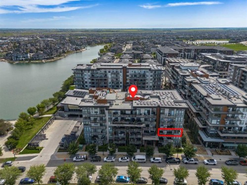 309-2231 Mahogany Boulevard Se, Calgary, AB - Outdoor With Body Of Water With View