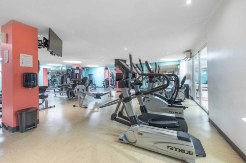 2305-5605 Henwood Street Sw, Calgary, AB - Indoor Photo Showing Gym Room