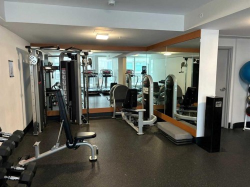 1903-519 Riverfront Avenue Se, Calgary, AB - Indoor Photo Showing Gym Room