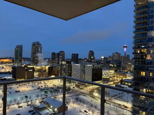 1903-519 Riverfront Avenue Se, Calgary, AB - Outdoor With Balcony With View