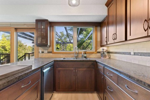 9308 26 Street Sw, Calgary, AB - Indoor Photo Showing Kitchen With Double Sink