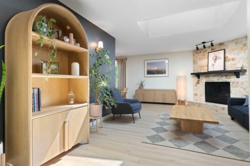 9308 26 Street Sw, Calgary, AB - Indoor With Fireplace